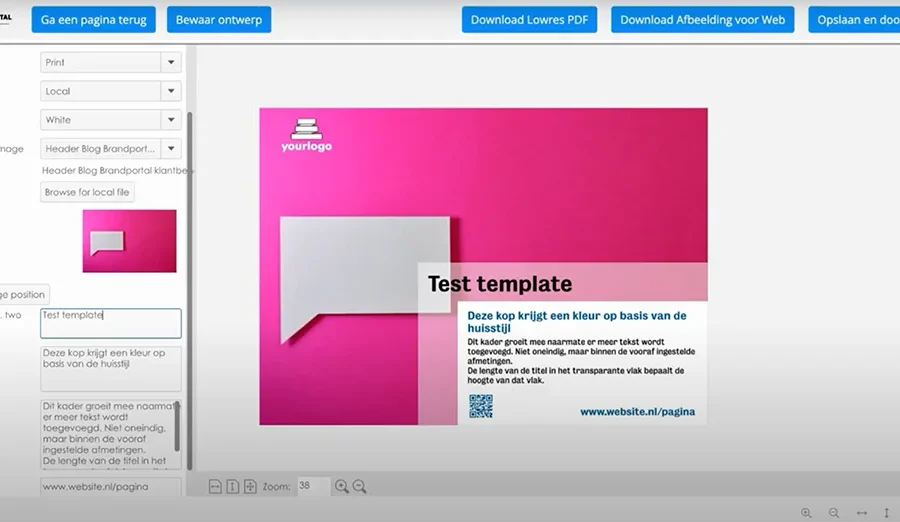 CHILI Publish Prindustry design brand template editor