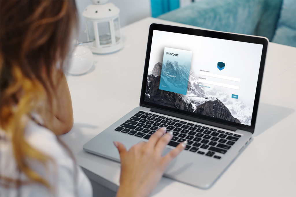 Login scherm Prindustry 3.0 Platform (2)