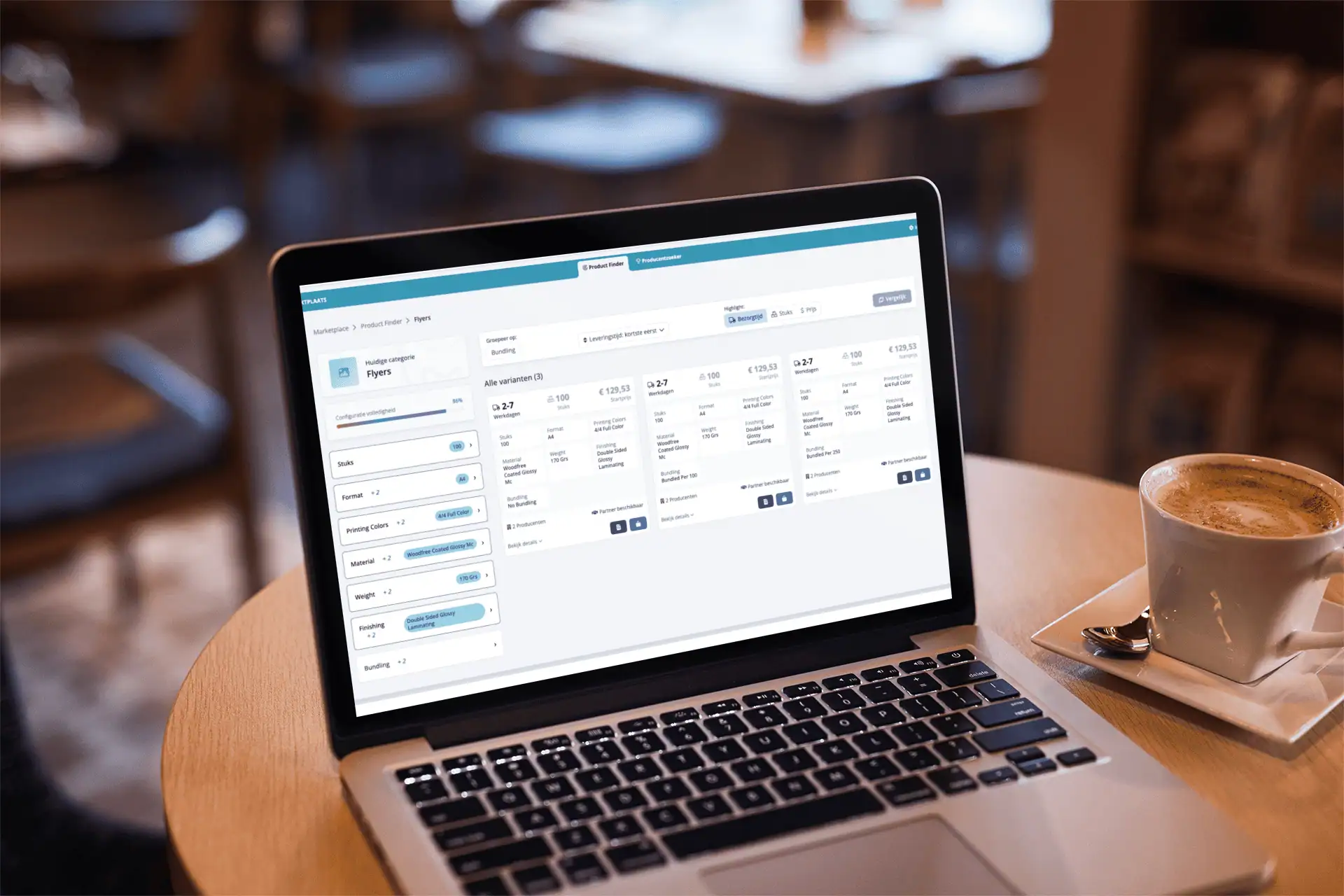 Prindustry Platform 3.0 - Marktplaats resultaat overzicht (3)