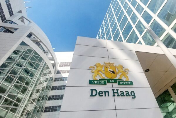 Gemeente Den Haag stadhuis met logo Brandportal case Prindustry