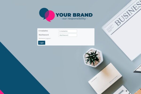 Brandportal software inlog beheer