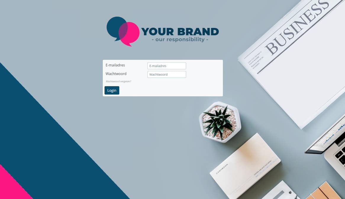 Brandportal software inlog beheer