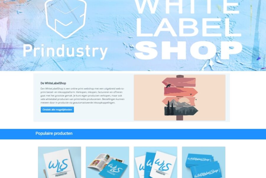 WhiteLabelShop homepage