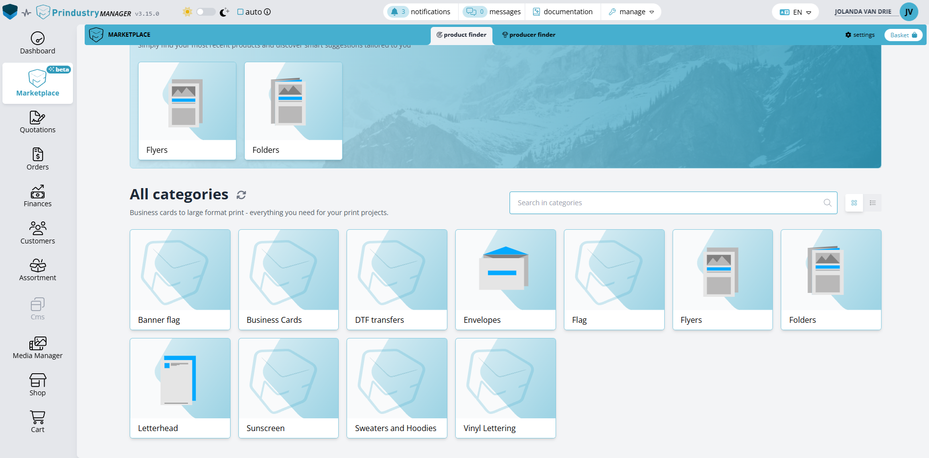 Marketplace Categories