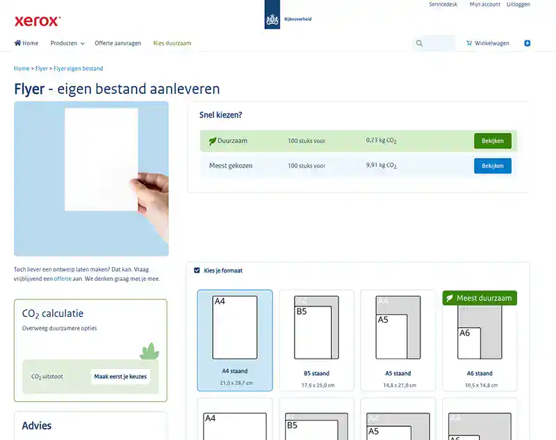 Bestelportaal Rijksoverheid - Xerox