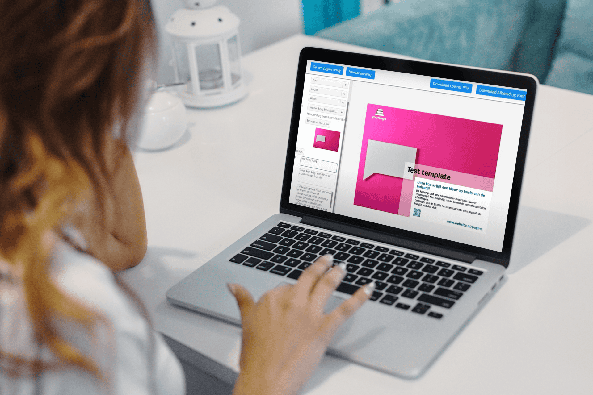 Brandportal software met editor huisstijl voor organisaties met meerdere locaties, teams of merken