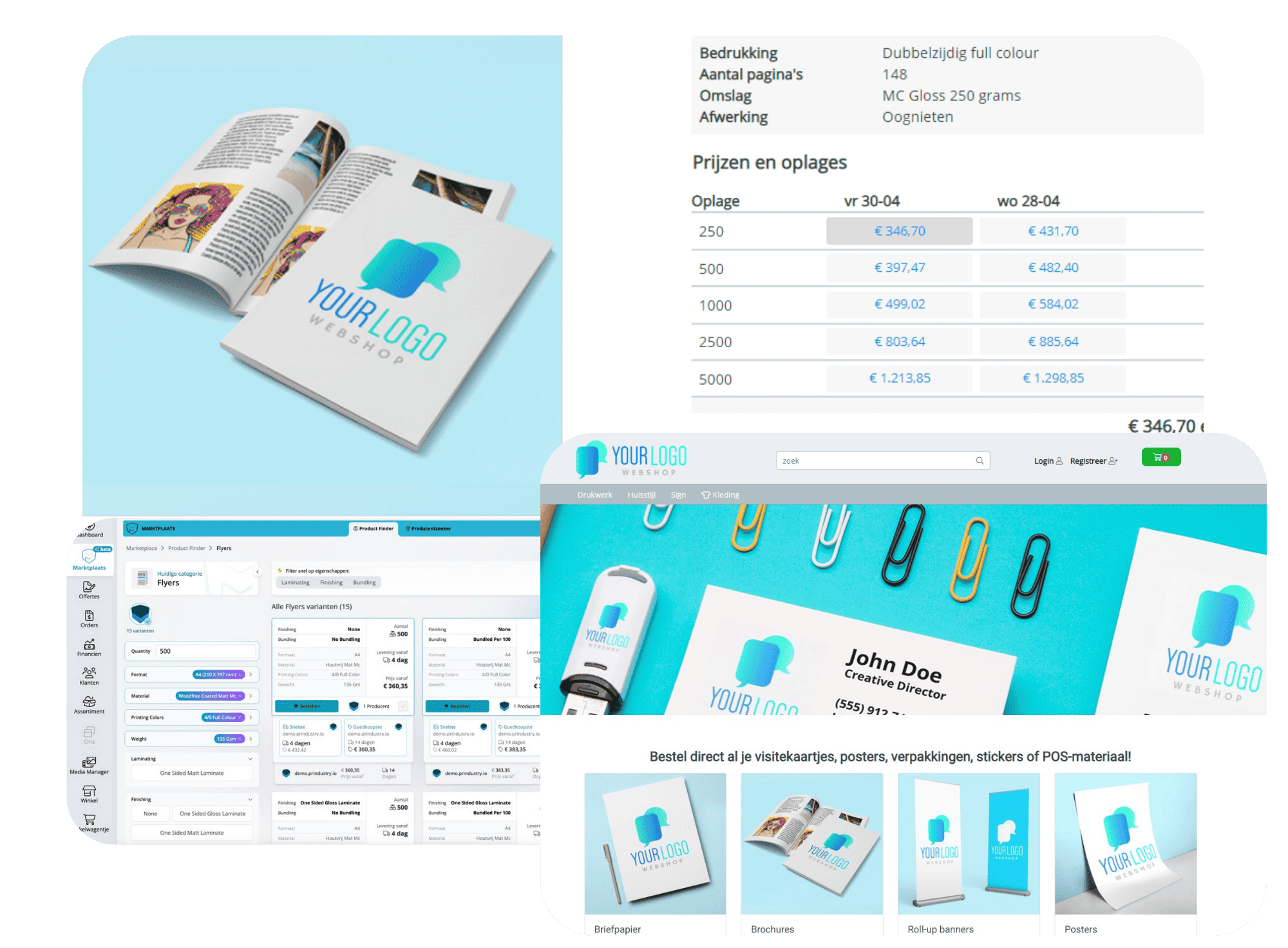 Prindustry WhiteLabelShop software print drukwerk