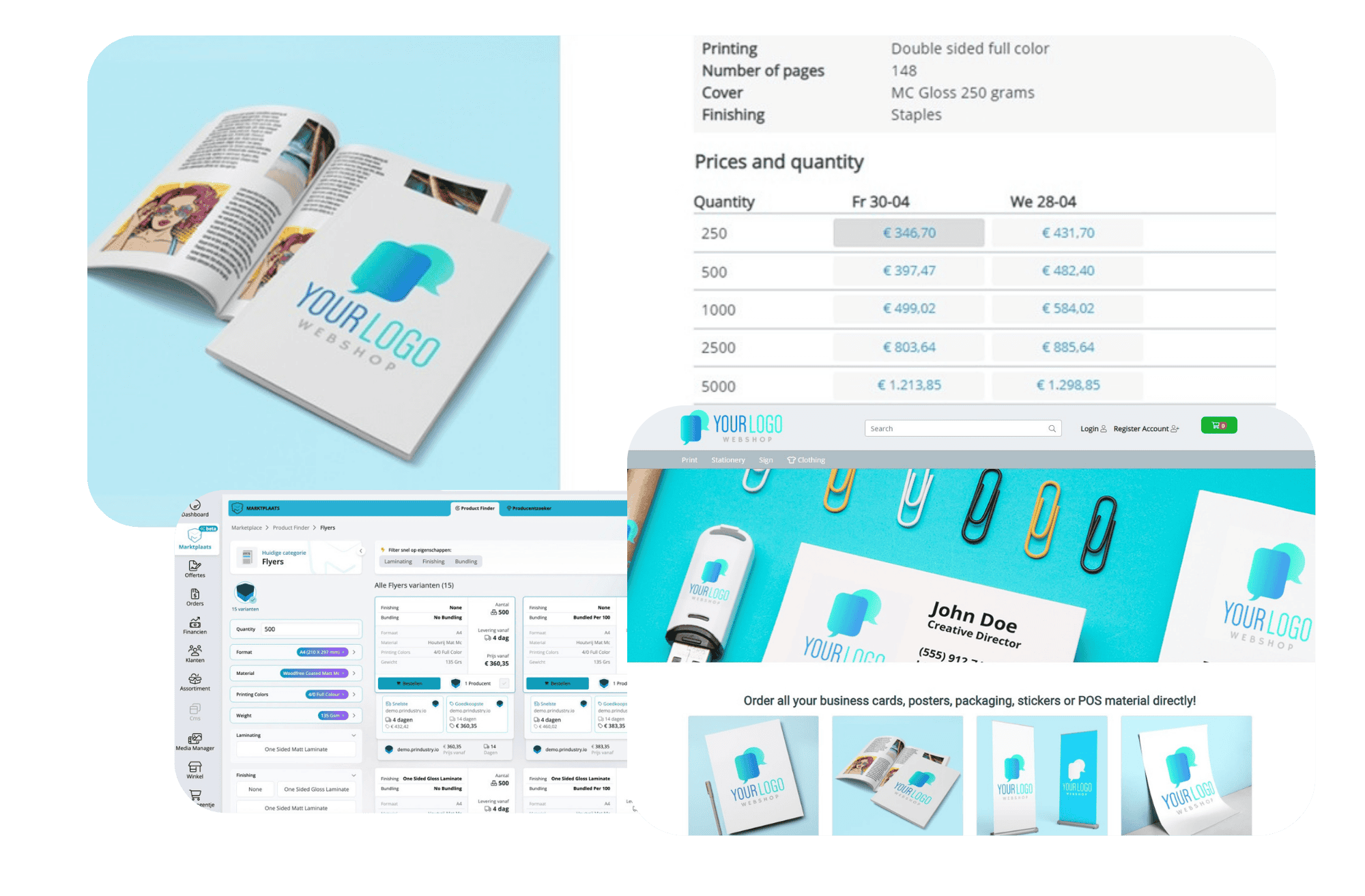 WhiteLabelShop webshop for online print