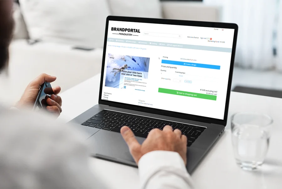 Brand Portal Prindustry software print and brand management