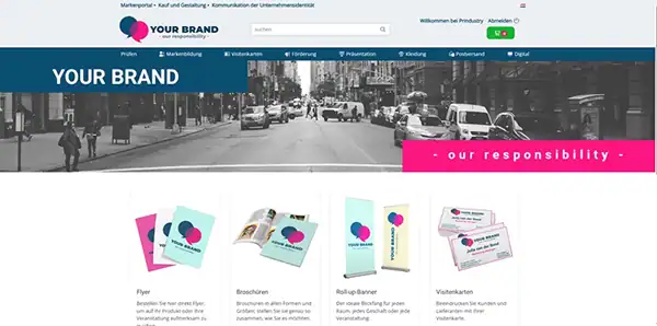 Software Brandportal Web2Print Bestell Webshop