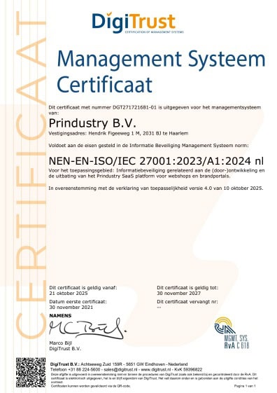 Digitrust ISO 27001