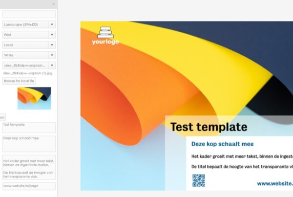 Test template flyer poster editor