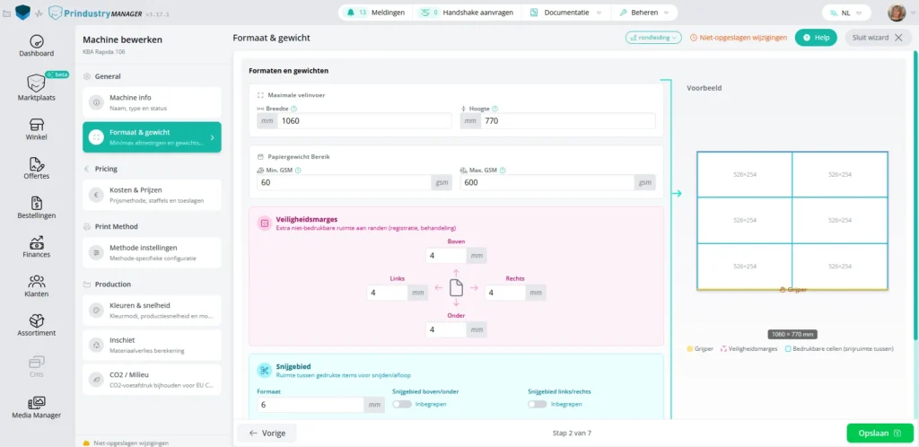 Bereken prijzen op basis van je productieproces met de calculatietool van prindustry