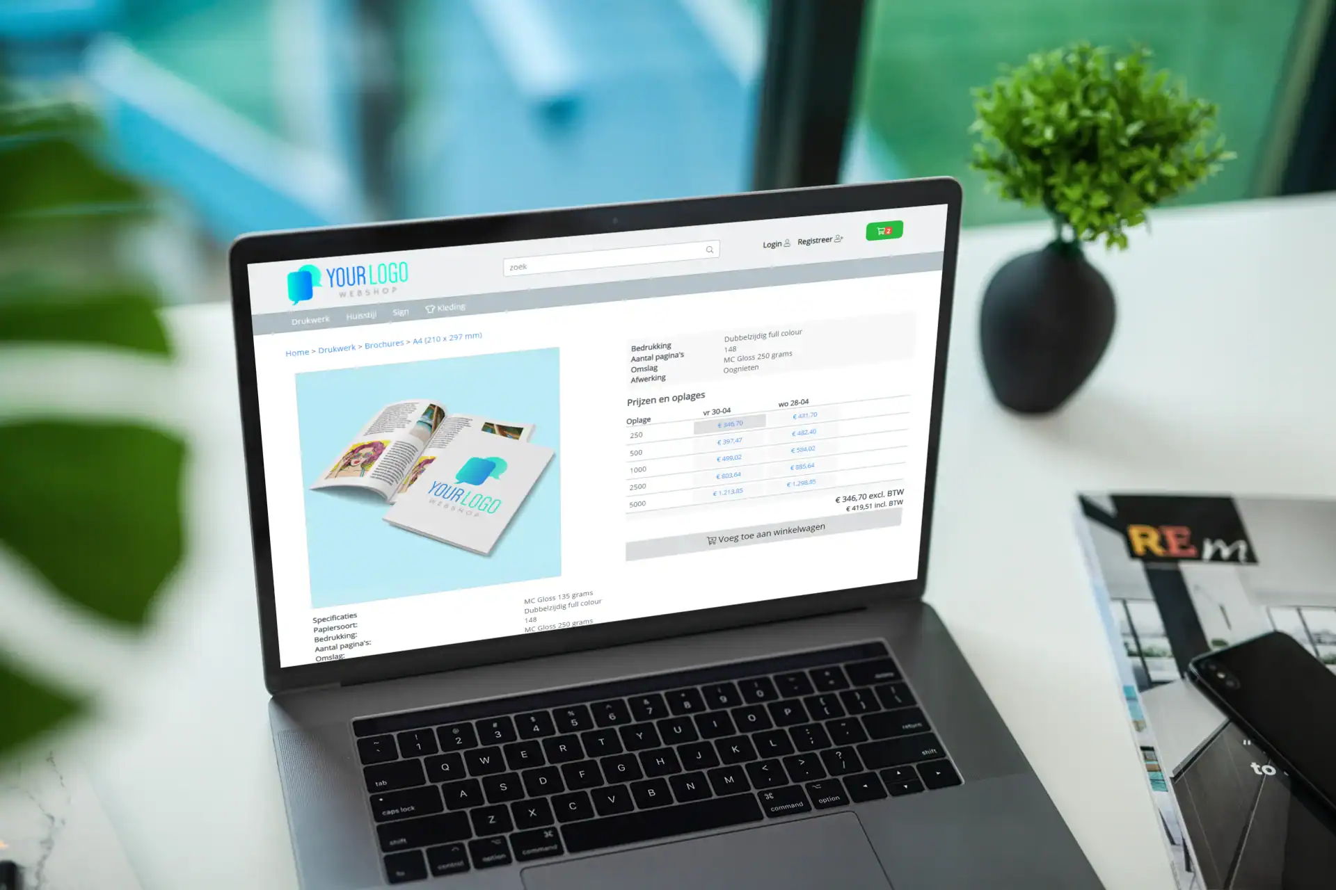 Prindustry web to print software web2print brandportal