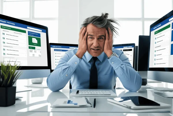 Stressed print manager at multiple screens with order systems and no central overview