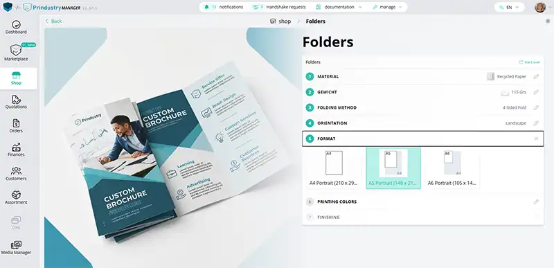 Shop Prindustry Platform Print Management