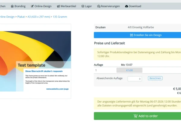 Software Web2Print Online-Design Print Management Prindustry